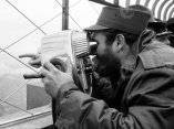 23 de abril. Fidel visita el Empire State, en New York. Foto: Revolución