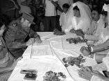Fidel Castro en boda colectiva, El Paraíso, 19 de marzo de 1991
