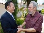 Fidel Castro recibe a Wu Bangguo