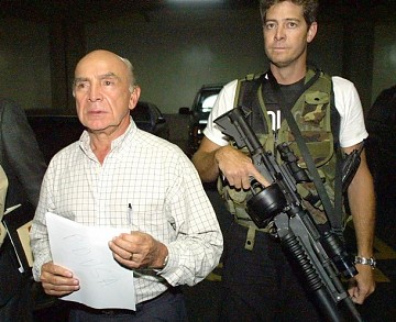 Pedro Carmona, durante el golpe de abril de 2002.