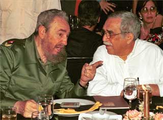 Fidel Castro y Gabriel García Marquez en La Habana.