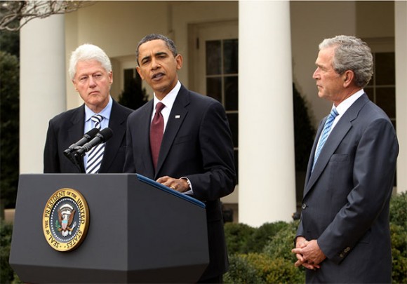Obama, Bush, Clinton