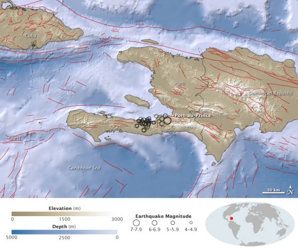 El terremoto de Haití según la NASA