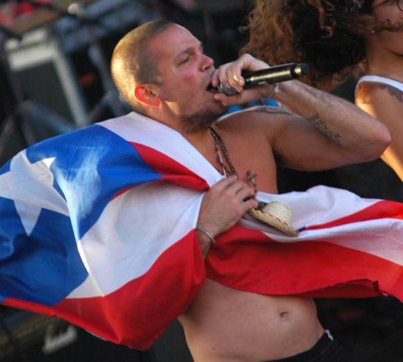 René Pérez en el concierto en La Habana. Foto: Kaloian