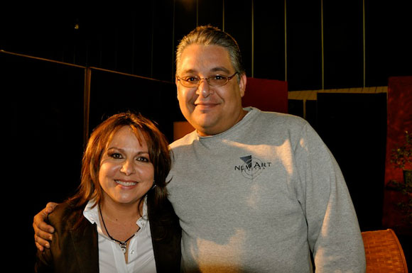 Liuba María Hevia y Amaury Pérez, en el programa "Con 2 que se quieran". Foto: Peti