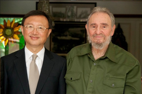 Recibió Fidel a Yang Jiechi, canciller de China