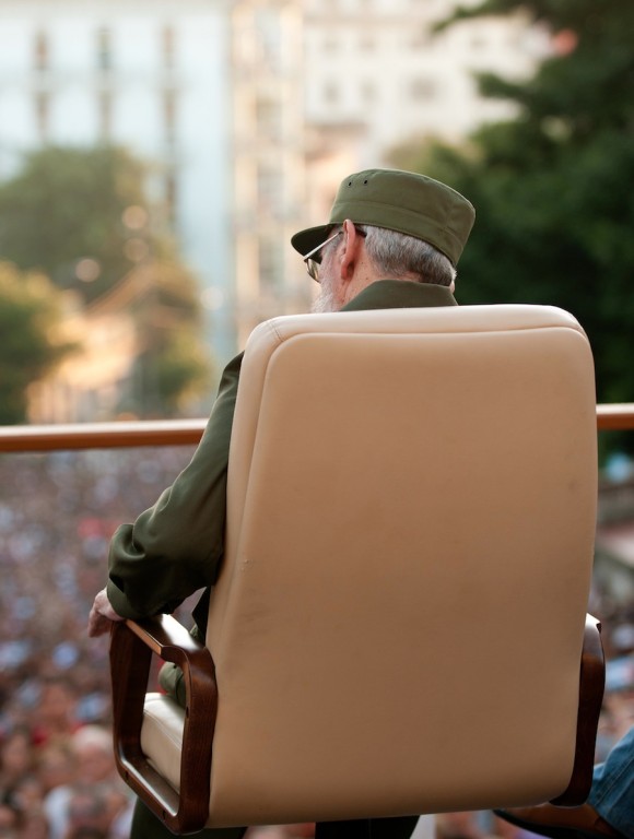 Fidel Castro en la Universidad. Foto: Roberto Chile