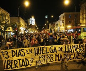 Mapuches en huelga