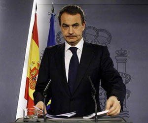 José Luis Rodríguez Zapatero, jefe del gobierno español. Foto de archivo
