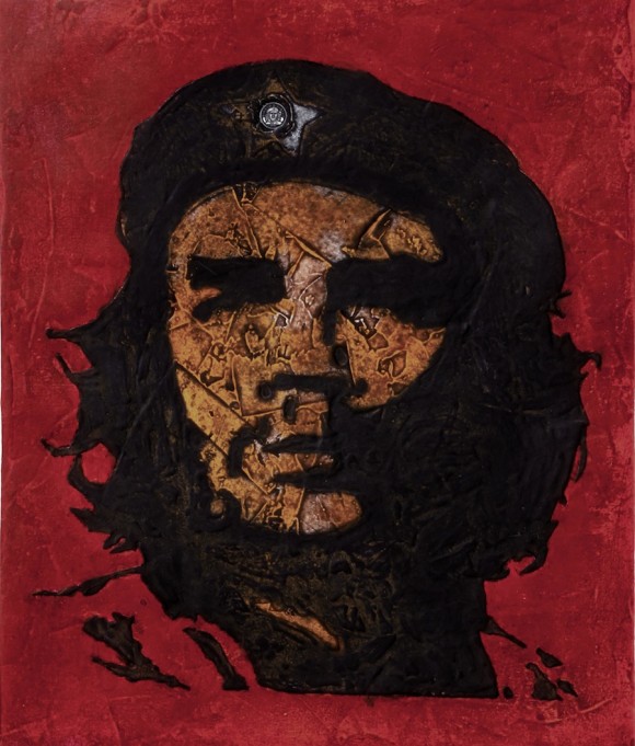 Eduardo Roca (Choco): Che Comandante, amigo. Colagrafia sobre cartulina, 77 x 63 cm, 2010.