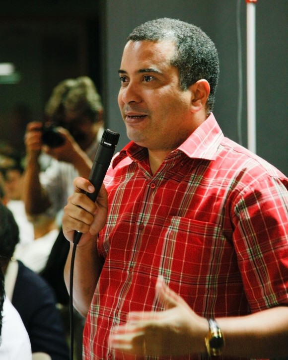 Jesús Rafael Mora, Secretario General de la Federación Mundial de Juventudes Democráticas. Foto: Alex Castro