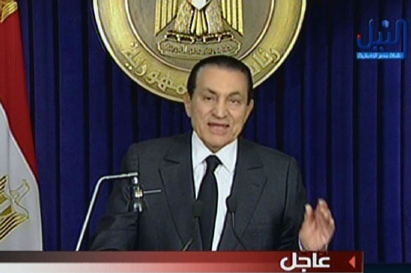 discurso de mubarak