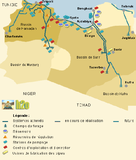 Los canales para llevar agua al desierto