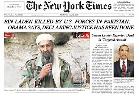 La portada del New York Times