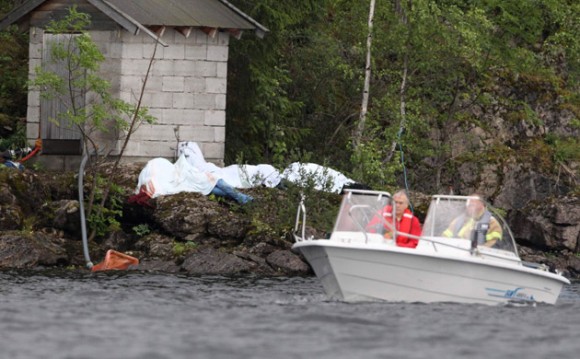 Las impactantes imágenes tras el tiroteo en la Isla de Utoeya. Foto: Reuters