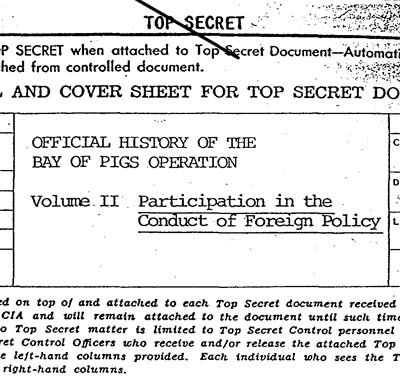 Dossier sobre la invasión a Girón, obtenido por el Archivo de Seguridad Nacional