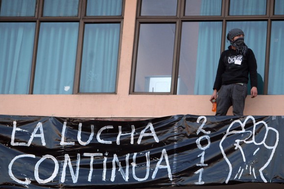 Los estudiantes chilenos protestan contra el actual sistema educativo y piden reformas. Foto: EFE