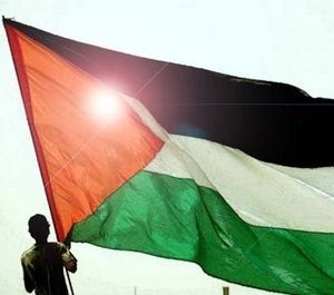 Bandera en Palestina