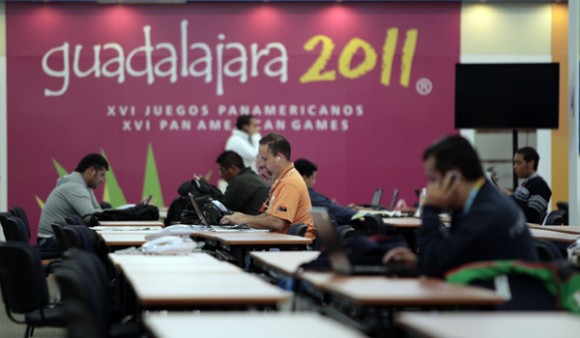La Sala de Prensa de los Panamericanos de Guadalajara. Foto: Ismael Francisco 