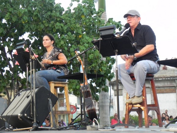Niurka y Silvio en el concierto. Foto: Marianela Dufflar