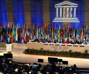 Vista de la Conferencia General de la UNESCO, reunida este lunes en París (AFP, Miguel Medina)