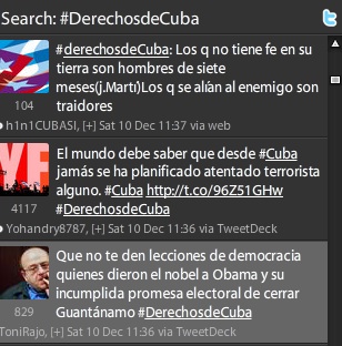 #DerechosdeCuba en Twitter