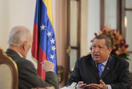 Hugo Chávez y José Vicente Rangel