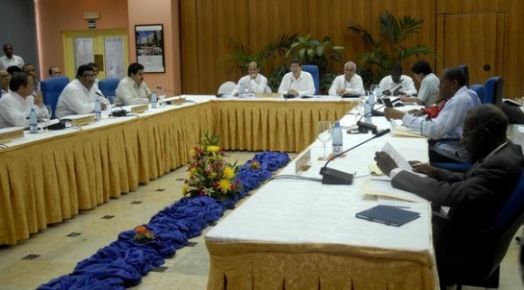 VIII Reunión del Consejo Político de la Alianza Bolivariana para los Pueblos de América (ALBA), en el Hotel Occidental Miramar, La Habana, Cuba, el 15 de febrero de 2012. AIN FOTO/Arelys María ECHEVARRÍA RODRIGUEZ/