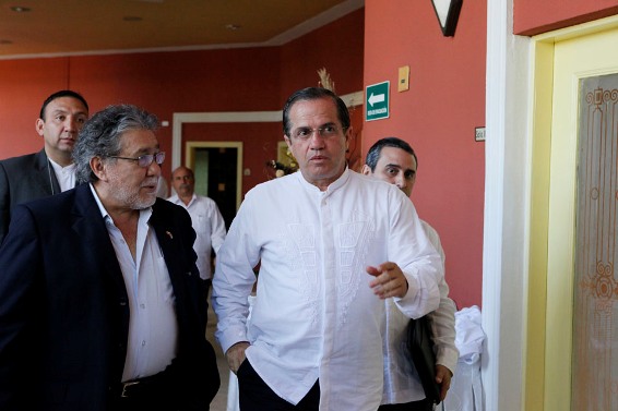 El canciller de Ecuador Ricardo Patiño, en la reunión de Cancilleres del ALBA en La Habana. Foto: Yenny Muñoa/ CubaMinrex