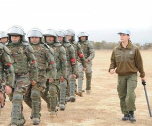 En la base militar se entrenan a Fuerzas de Seguridad chilena. Foto: Aporrea