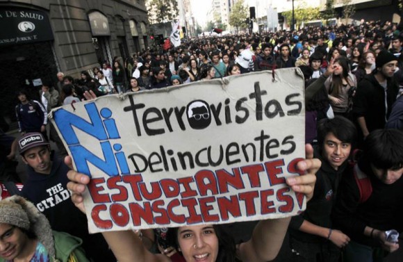 manifestación en Chile
