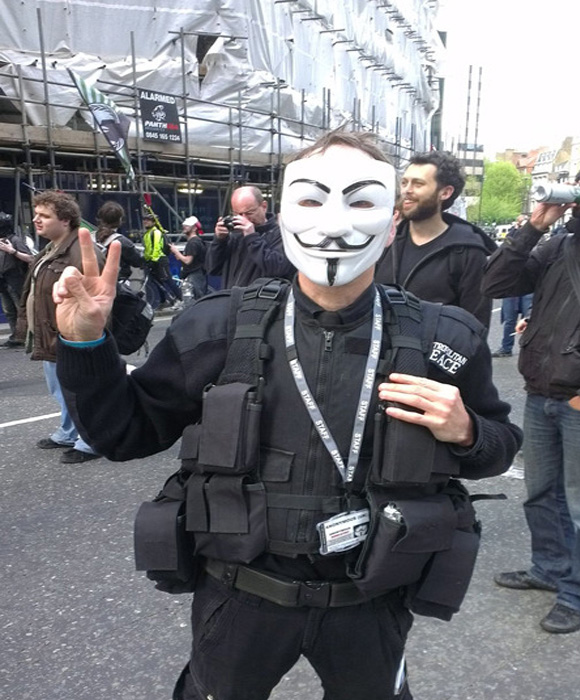 ¿Anonymous se suma a la protesta en Londres?