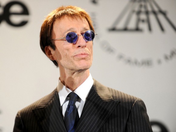 Robin Gibb, cantante del legendario grupo pop de los Bee Gees. Foto: AFP