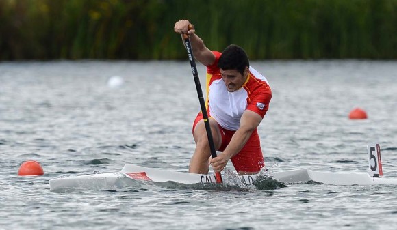 El español David Cal Figueroa en canoa simple. Foto: AFP