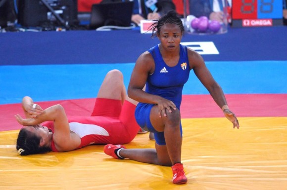 Katerina Vidiaux (63 kg) se convirtió en la primera representante de la lucha cubana en unos Juegos Olímpicos y se ubicó en una meritoria octava posición.