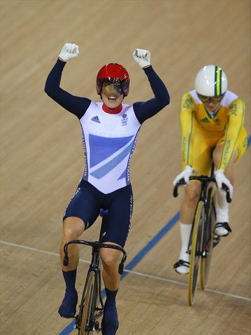 Victoria Pendlenton de Gran Bretaña, Campeona Olímpica del Keirin