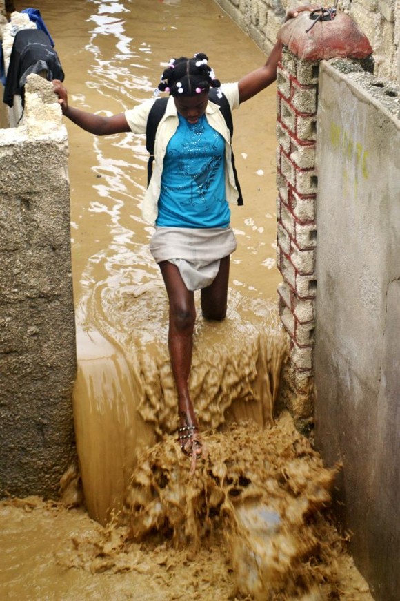 Sandy en Haití.