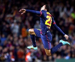Adriano hizo un gol de premio. Foto: Alberto Estévez/EFE.