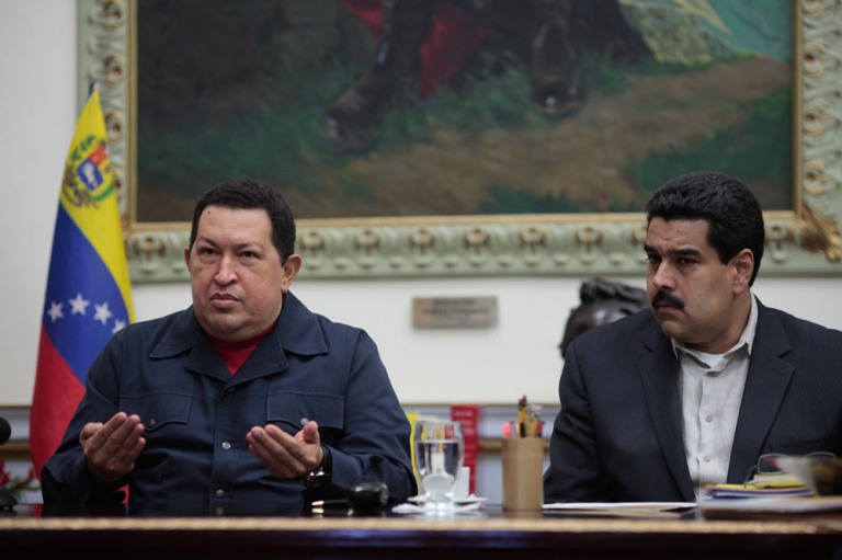 Alocución del presidente venezolano, Hugo Chávez, este sábado en la noche. FOTO: Prensa Miraflores 