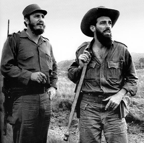 Fidel y Camilo en la Sierra Maestra.