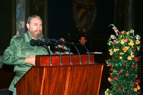 Discurso de Fidel en el Aula Magna de la Universidad de La Habana  en el homenaje a Chávez. 14 de diciembre de 1994