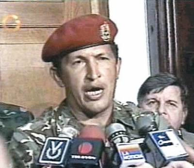 Hugo Chávez en 1992.
