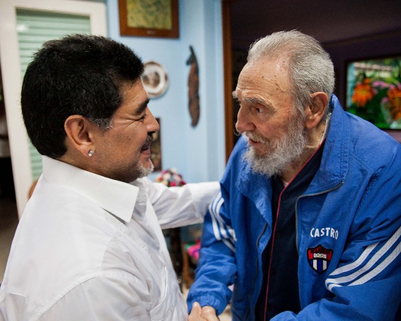 Diego Maradona und Fidel Castro