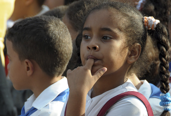 Estudiantes de la enseñanza primaria. Foto: Ismael Francisco/Cubadebate.