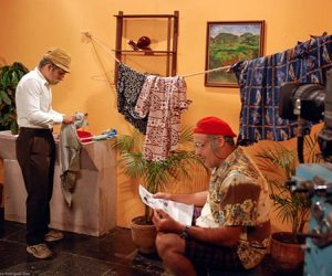 "Pánfilo y Chequera", personajes del programa humorístico Vivir del cuento 