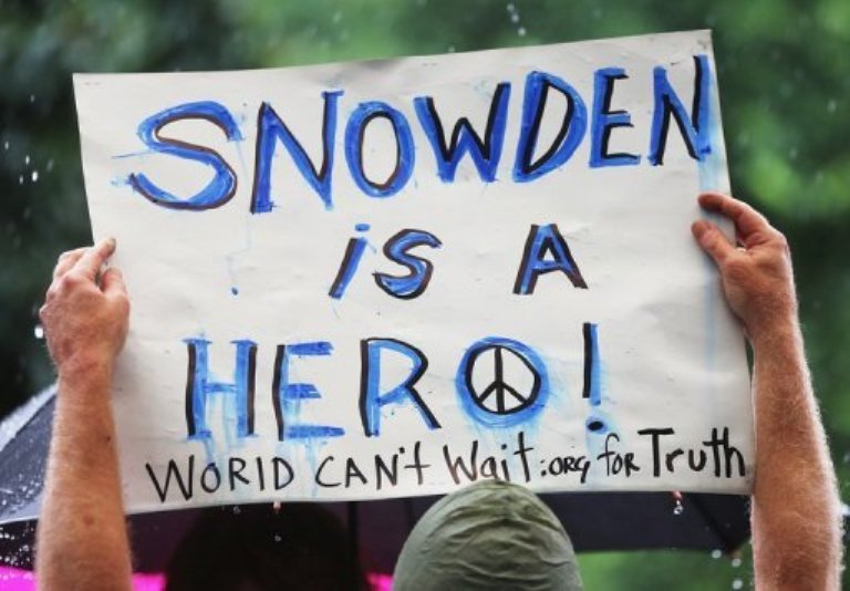 manifestaciones en apoyo a Edward Snowden