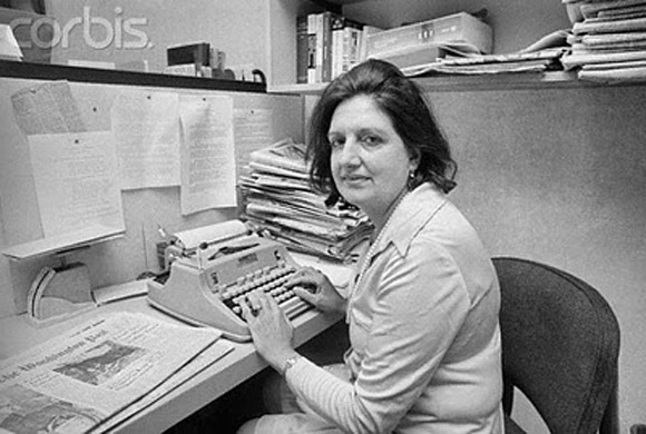 Helen, en su oficina, en  1970.
