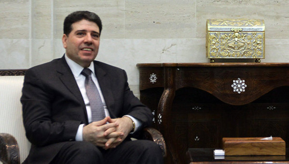 Wael al Halqi, primer ministro de Siria. 