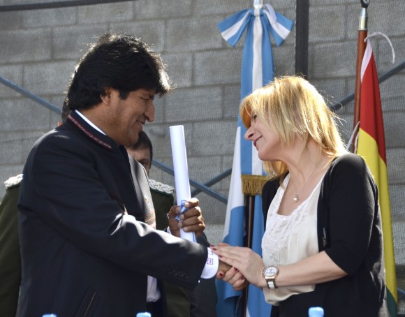 Evo Morales en la Facultad de Peridosimos de La Plata fotos Kaloian (19)