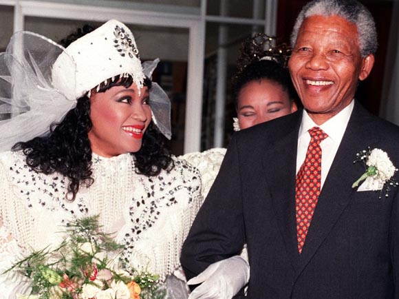 En la boda de su hija, Zinzi Mandela (octubre de 1992).